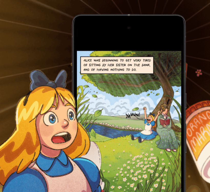 Scroll through full chapters once they're live